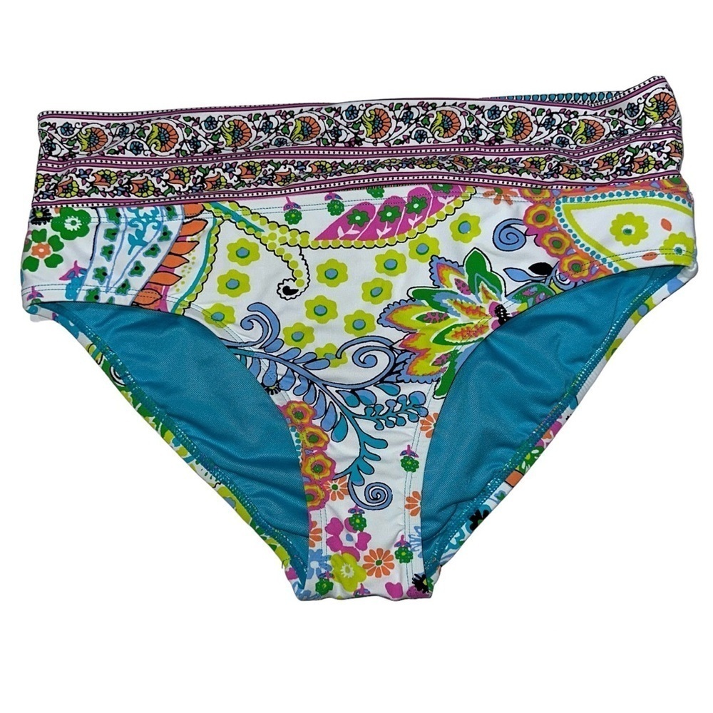 Blue Rod Beattie Paisley Bikini Bottom